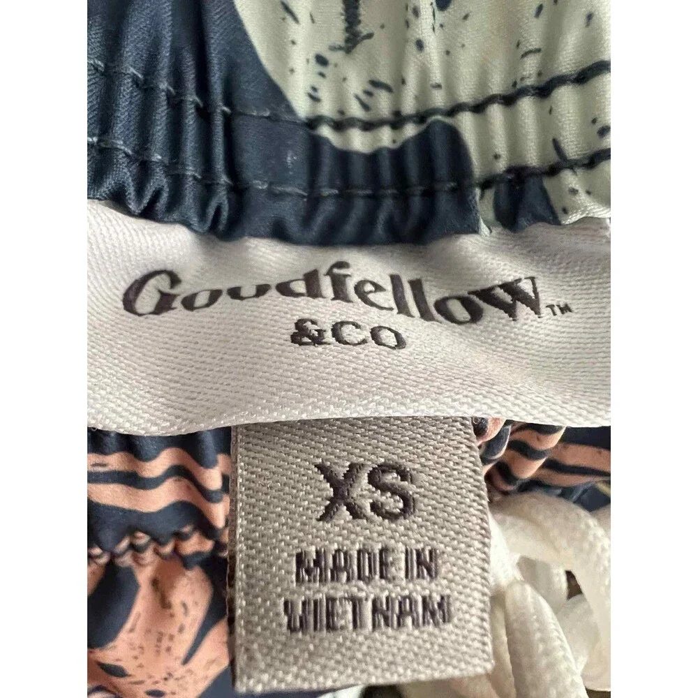 Goodfellow & Co. Men's Size XS Leaf Print Board Shorts Swim Trunks With Liner